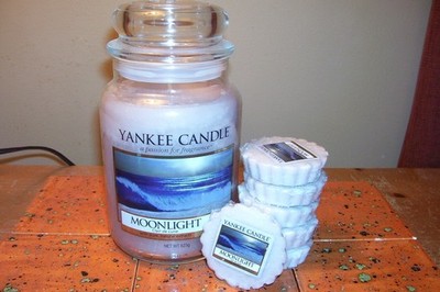 SALE  yankee candle 22oz JAR MOONLIGHT + 6 TARTS