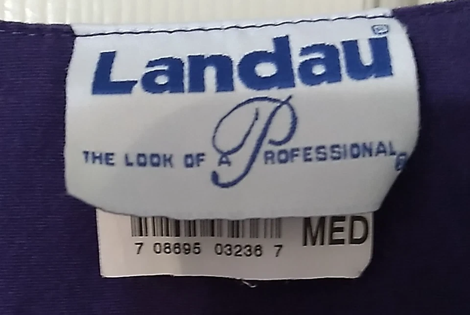 Exfoliante Landau Manga Larga Talla M Unisex Púrpura Mezcla Poliéster/Algodón 4 Bolsillos Foto 4 de 4