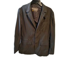 Eddie Bauer Travex Mens 38 Gray Nylon Spandex Stretch Travel Blazer Sport Coat 