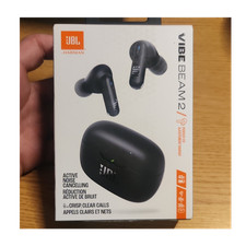 JBL Vibe Beam 2 True Wireless Noise Cancelling Water Resistant Earbuds Black