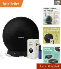 Multipurpose Luna Exercise Ball with Base & Pump - Ideal for Pregnancy & Fitness