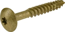 250 Piece Heavy Duty Construction Lag Screws Ceramic Coated Bronze T25 Drive