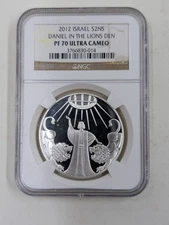 2012 Israel S2NS NGC PF70 Ultra Cameo Daniel in the Lions Den
