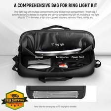 Neewer 12" Ring Light Carrying Bag, 50x42cm Travel Case