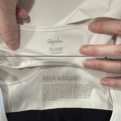 Rapha Men's Marin Headlands Core Bib Cycling Shorts Black + White