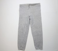 Vintage 70s 80s Streetwear Mens XL Thrashed Blank Triblend Sweatpants Gray USA