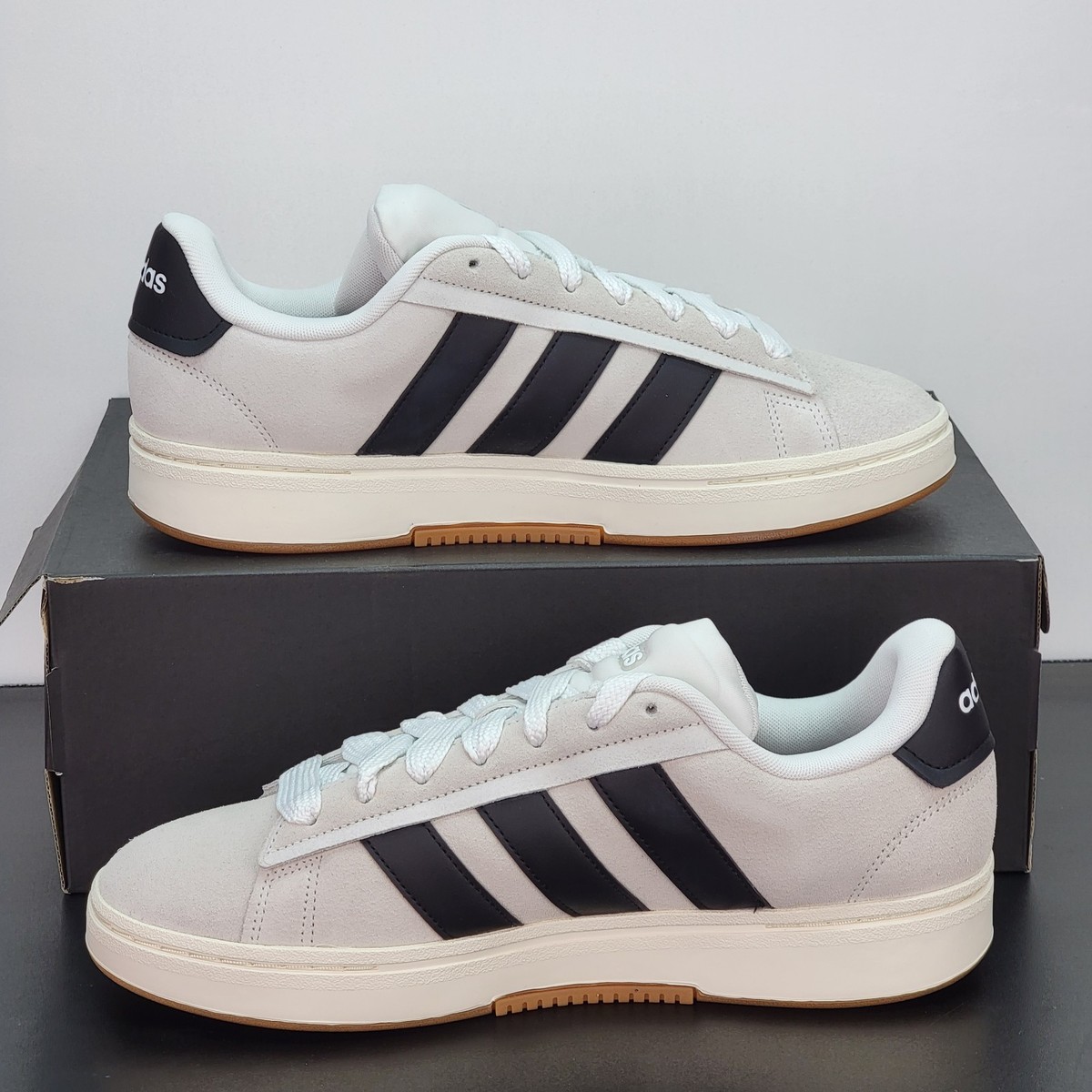 Adidas Men\'s Grand Court Alpha \'Crystal White Black\' Shoes JR0544 Men’s Size 12 Adidas Men`s Grand Court Alpha `crystal White Black` Shoes  main image 4