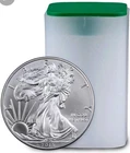 2015 Silver American Eagle Roll 20 Coin Tube Ounces .999 Fine FRESH Roll! BU