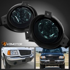 Fits 2001-2003 Ford Ranger Smoke Bumper Driving Fog Lights Lamps Leftright