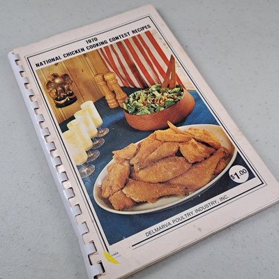 1970 National Chicken Cooking Contest Recipes Cookbook Vintage