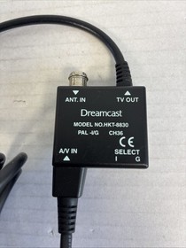 Official AV/RF Lead for SEGA Dreamcast Video Games Console Part No HKT-8830 PAL