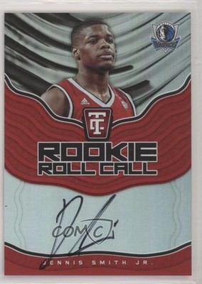 2017-18 Panini Totally Certified Rookie Roll Call Red Dennis Smith Jr Auto fm0