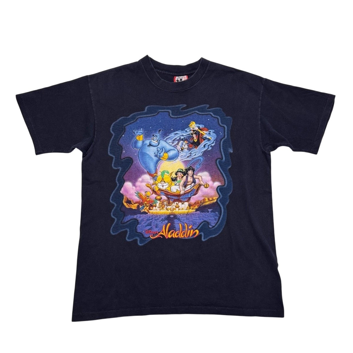 Vintage Disney Aladdin Movie Promo T-Shirt Mens Large Single 