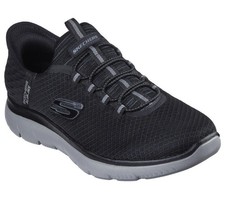 Men Skechers Hands Free Slip-Ins Summits High Range Memory Foam 232457 BKCC BLK