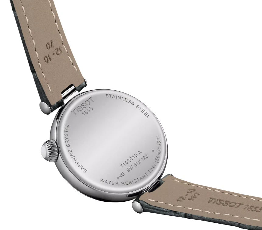 Reloj para mujer Tissot Desir cuarzo graduado esfera plateada/negra redondo T1520101603800 Foto 4 de 4