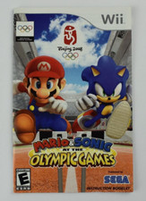 Mario & Sonic At The Olympic Games Beijing 2008 Nintendo Wii ** Manual Only **