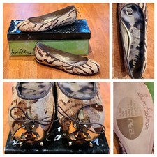 New Sam Edelman Joya Calf Hair Ballet Flats Animal Leopard Tiger Print, Sz 6M