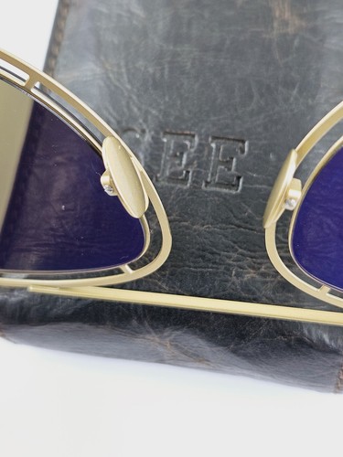 SEE 1530 SUNGLASSES 55 13 145 C1 Made In Italy w/ Leather Hard Case - Picture 5 of 19