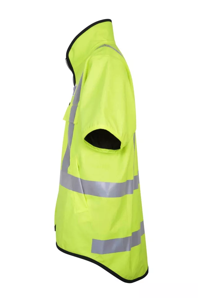 Stormline Stormtex 982TNS Class 3 Hi-Vis Waterproof Oilskin Vest, fleece lined - Image 4 of 4