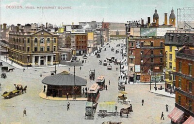 Haymarket Square Boston USA Postkarte ungelaufen sehr guter Zustand