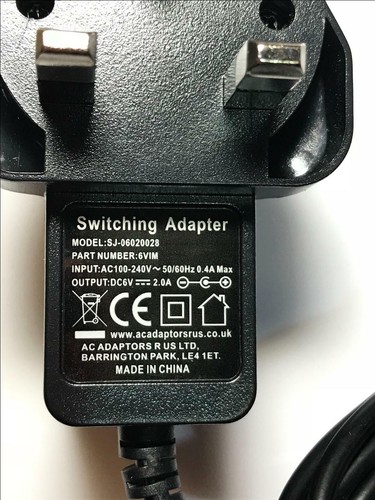 6 V AC-DC Adapter Netzteil für VTECH 3,5 mm DC 6V Netzteil Transformator - Bild 2 von 5