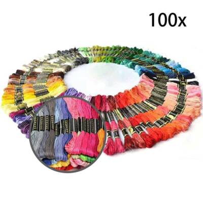 100x Anchor Stickgarn Sticktwist Multicolor Sticken Farblich Nähgarn Set Neu*