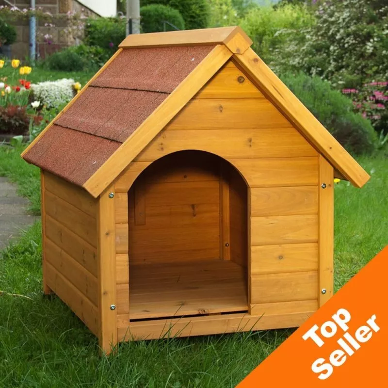 Wooden Dog Kennel Outdoor House Weather Proof Shelter Puppy Den S M L XL XLL