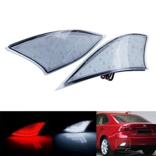 Clear Lens LED Bumper Reflector Tail Brake Light For 14+ Lexus IS 250 300h XE30