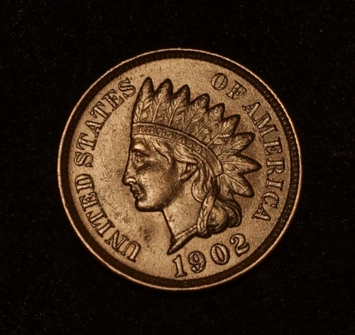 1902 indian head penny cent UNC