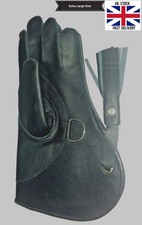 Neuf Nubuck Double Cuir Paroi Fauconnerie Gant 12 Inches Long Extra Large Taille