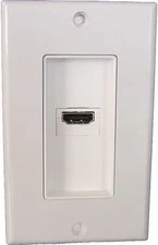 1 Port HDMI Single outlet wall plate for Plasma and LCD