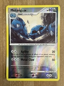 Metang 64/146 Legends Awakened Reverse Holo Rare Vintage Pokemon Card NM