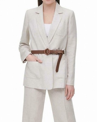 Calvin Klein Womens Belted Jacket 