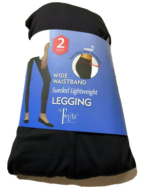 Felina 2 Pack Black Leggings Wide 