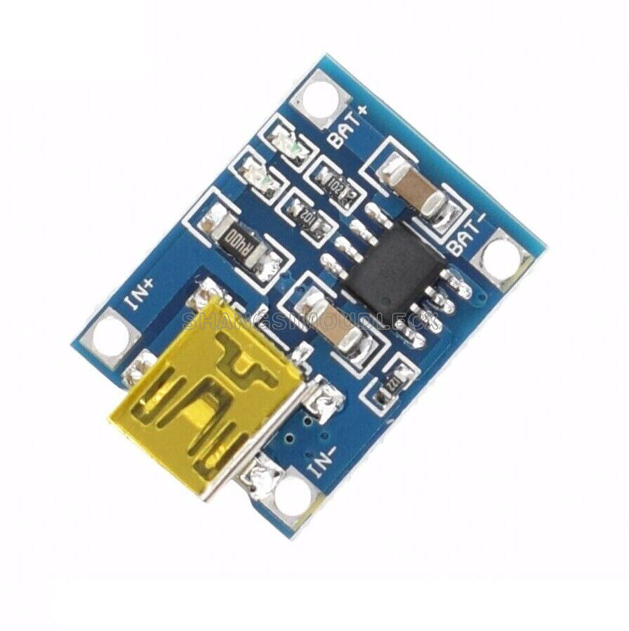 Lot De 2 Modules Chargeur TP4056 - Pour Batteries Li-Ion/Li-Po 5V 1A, Neufs