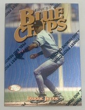 DEREK JETER 1997 Topps Finest Blue Chips  Card 15 Theme 26.