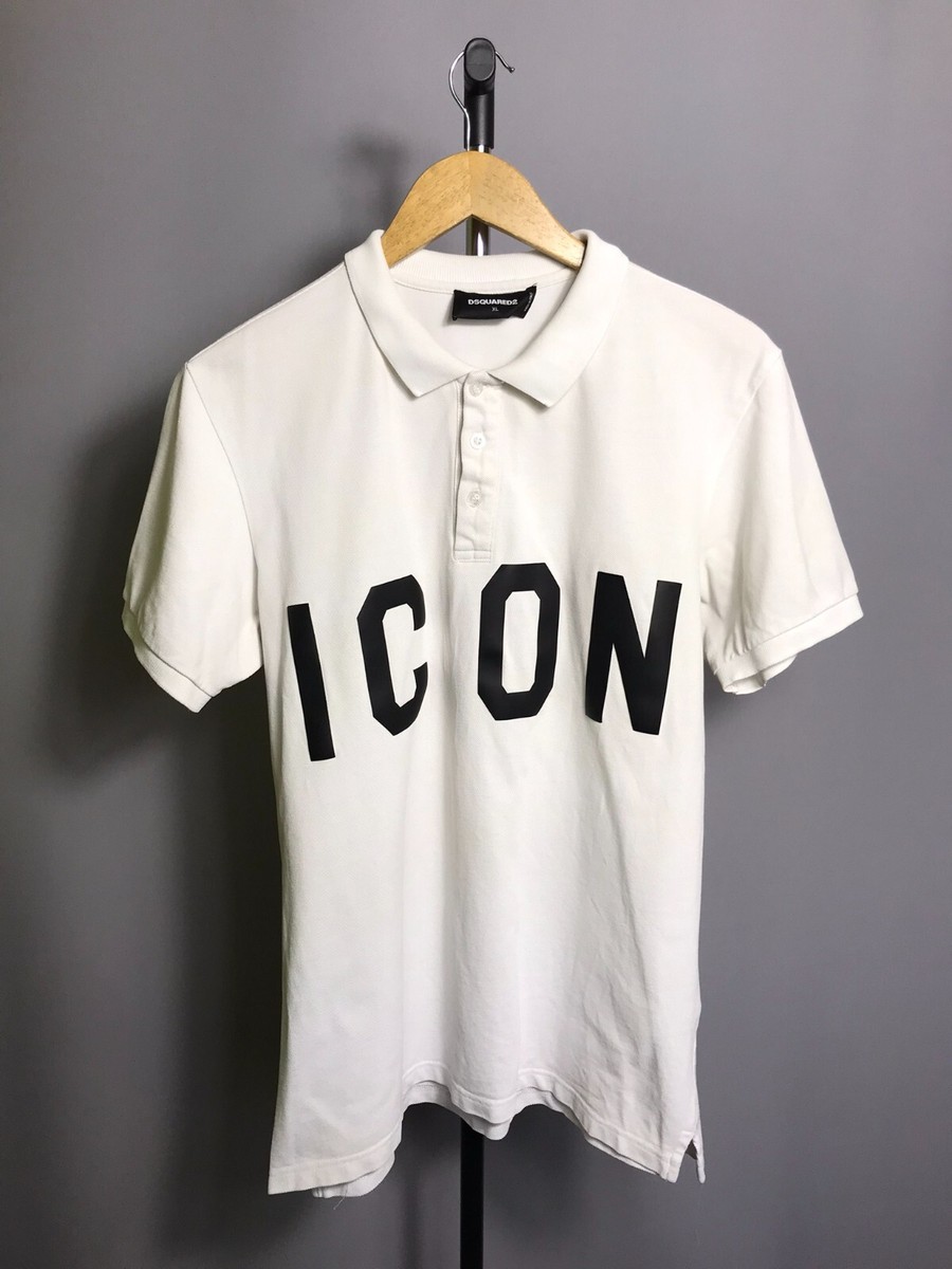 トップス DSQUARED2 20SS OVERSIZED LOGO POLO SHIRT DSQUARED2 Polo Shirt with logo BLACK | Base Blu