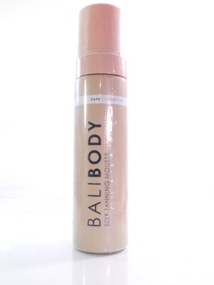 BALIBODY SELF TANNING MOUSSE 6.7 OZ IN DARK /STREAK FREE. ALL SEALED