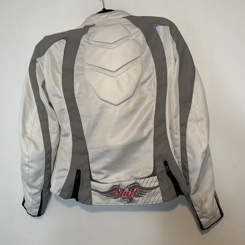 SHIFT Motorcycle Women’s Riding Jacket M NO LINER White Pink - Picture 5 of 11
