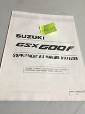 Suzuki GSX600F 1992 N GSXF 600 supplement manuel atelier workshop français
