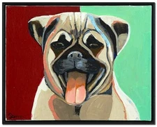 Ofer Samra-Air Condition,Please-Framed Orig Oil Painting/Canvas/Hand Signed/COA 