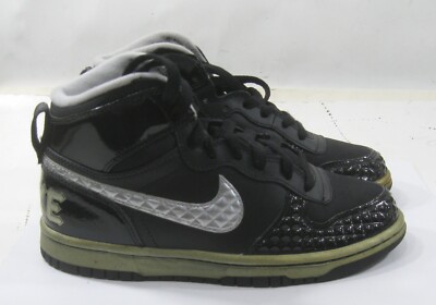 Nike Rock N Roll Sneaker Black Silver 344572-003 youth Size 5 
