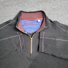 Robert Graham Men's 2XL Elliot Classic Fit 1/4 Zip Pullover Sweater Grey