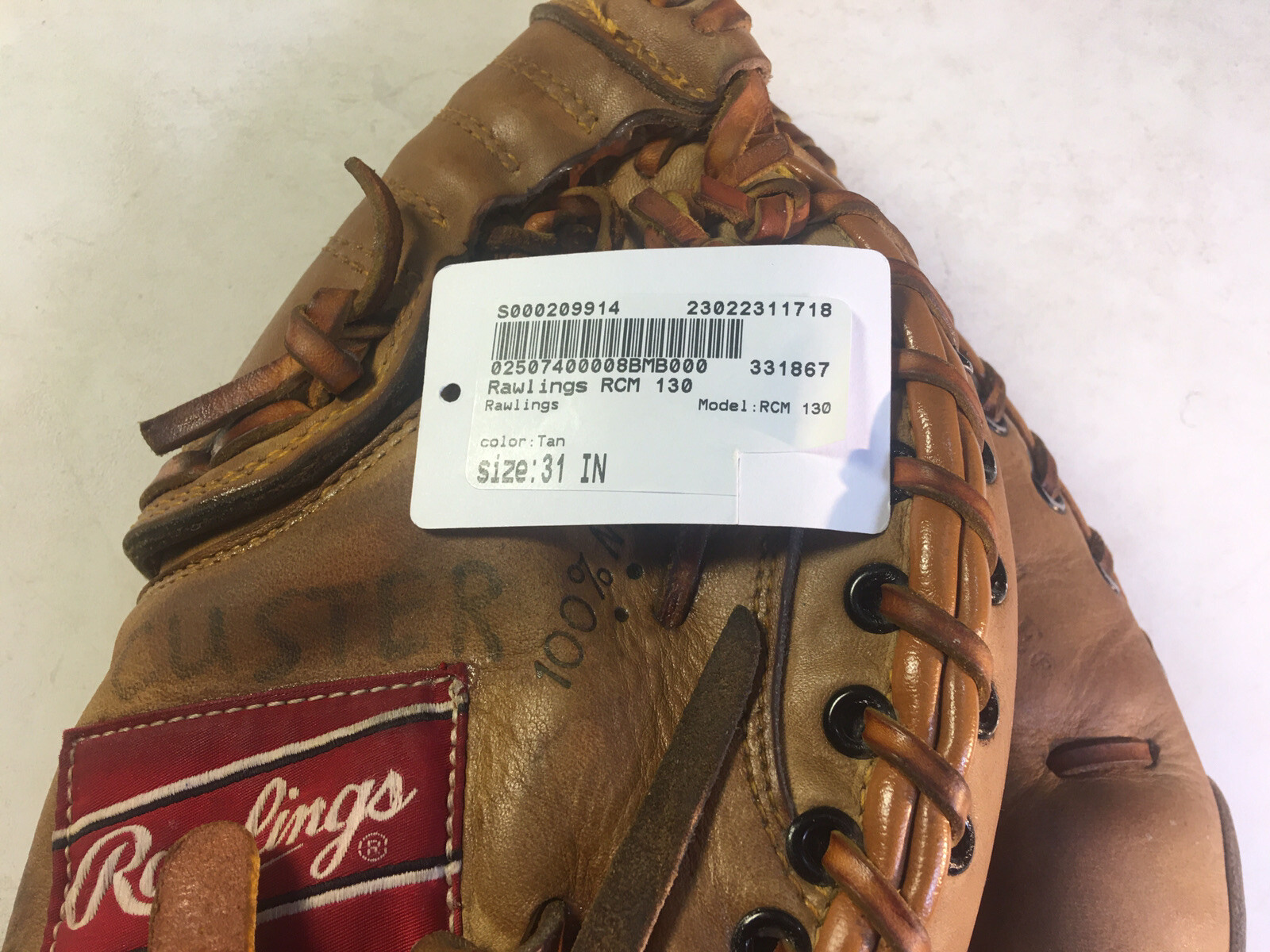 RAWLINGS RCM30 31” CATCHER’s MITT GLOVE Mike Piazza Mod Fast Back Lite