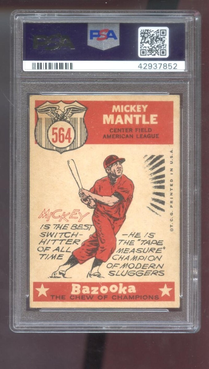 1959 Topps #564 Mickey Mantle All-Star The Sporting News PSA 4