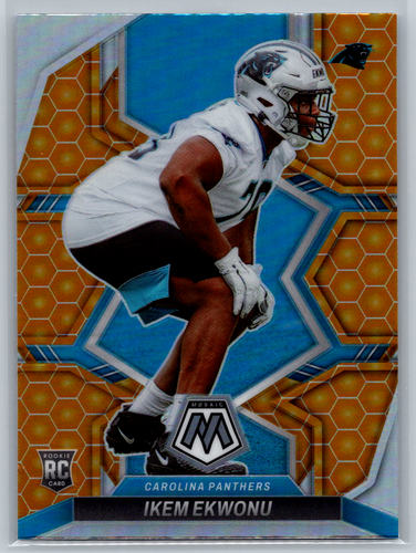 Ikem Ekwonu 2022 Panini Mosaic Honeycomb Rookie Card #369 Carolina ...