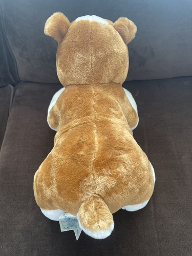 Build A Bear Puppy Dog White Brown Bulldog Boxer 14" Plush Stuffed Animal - Picture 7 of 7