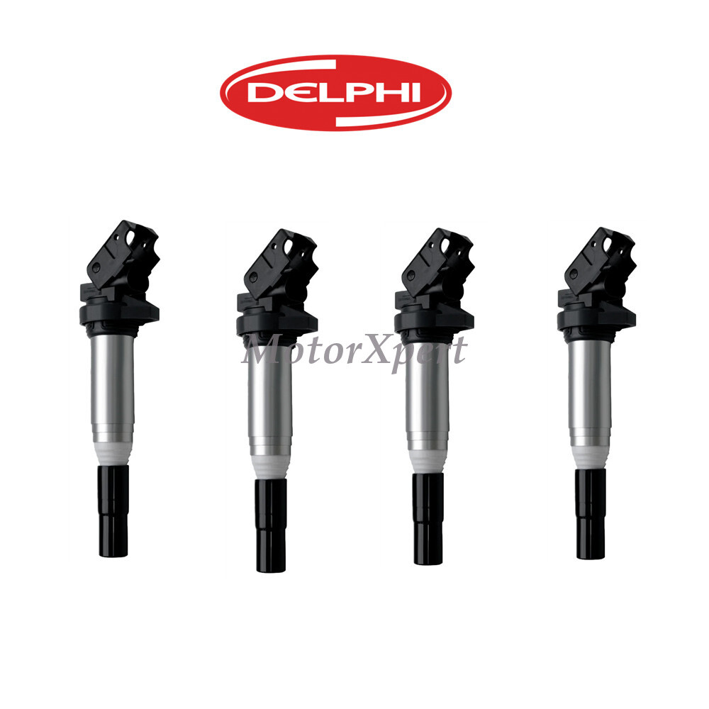 4 pcs OEM Delphi Ignition Coil 12137562745 for BMW 120i 320i 525i 528i 630i 3.0