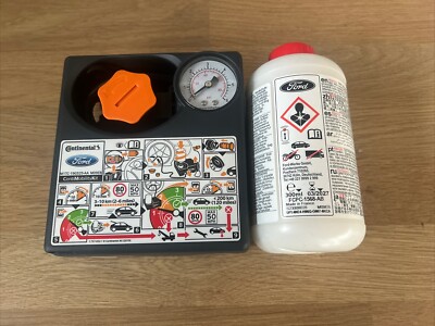 GENUINE CONTINENTAL FORD TYRE REPAIR KIT PUMP INFLATOR SEALANT BAG