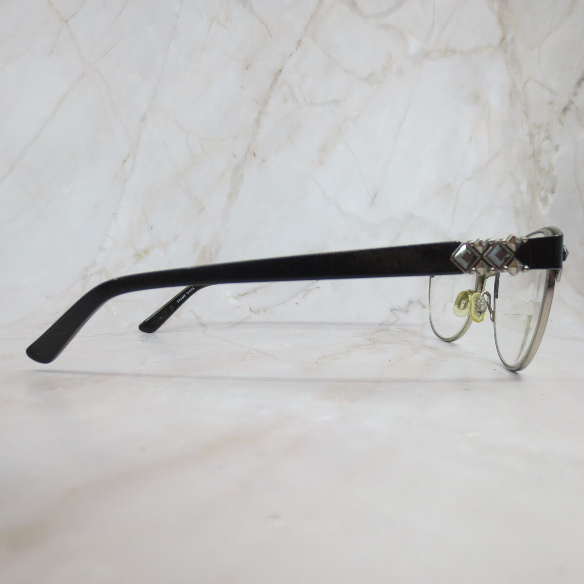 BEBE Eyeglasses BB5069 (001) JET 51-17-135 Frames Only Flex Hinges Designer bebe Eyeglasses BB 5220 001 Jet Lace, 55/16/140 at Amazon  main image 4